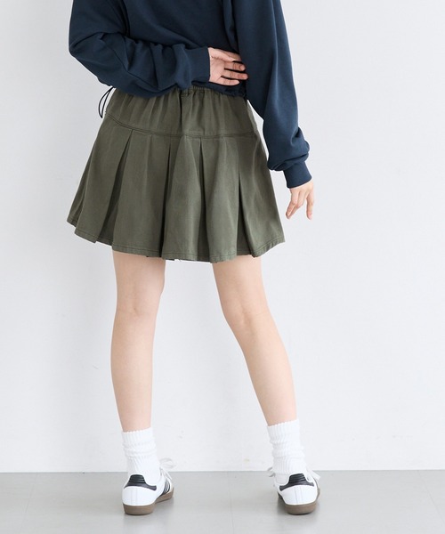 coca（coca）（コカ）の「ユース　ベルトタックミニスカート（スカート・レディース・ベージュ/カーキ・S/M/L）」の11枚目の写真