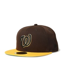 NEW ERA（ニューエラ）の「ニューエラ【NEW ERA】- ワシントン・ナショナルズ キャップ【WASHINGTON NATIONALS - 59FIFTY CO BURNTWOOD/AGOLD 70940905】（キャップ）」