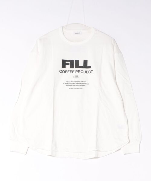 GENERATOR(ジェネレーター)の「GENERATOR/ジェネレーター FILL L/S Tシャツ(Tシャツ/カットソー・レディース・ホワイト/ブラック/チャコールグレー・F)」の2枚目の写真
