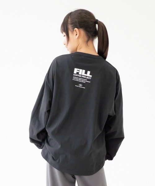 GENERATOR(ジェネレーター)の「GENERATOR/ジェネレーター FILL L/S Tシャツ(Tシャツ/カットソー・レディース・ホワイト/ブラック/チャコールグレー・F)」の4枚目の写真