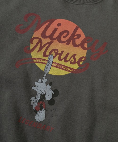 Disney(ディズニー)の「【71】【Disney/ディズニー】 ミッキーマウス 裏配色 レトロプリント クルーネック アメカジ スウェット/オーバーサイズ/古着風/古着MIX/ユニセックス/レディース/メンズ(スウェット・メンズ・ベージュ/ブラック/ブラウン/ブラック系・L/M/XL)」の9枚目の写真