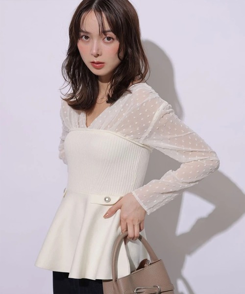 Лонгслив с рукавом Peplum dккинг night
