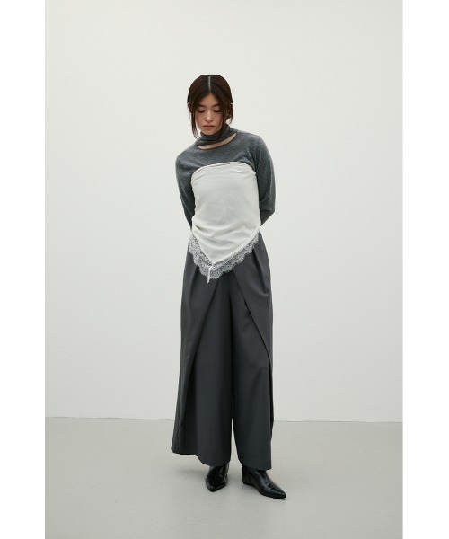 STYLEMIXER（スタイルミキサー）の「ダブルウエストラップワイドパンツ（その他パンツ・レディース・ブラウン系その他/ブラック/グレー・SMALL/MEDIUM）」の8枚目の写真