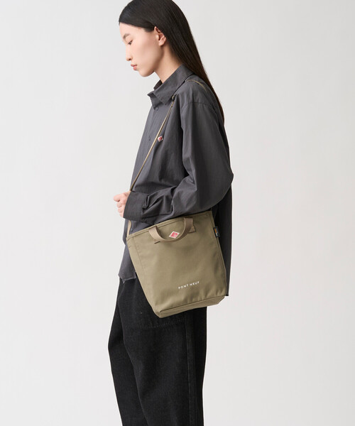 DANTON(ダントン)の「PONT NEUF - CORDURA® Canvas 2-Way Tote Bag(バックパック/リュック・レディース・グレイッシュベージュ/ダークグレー/ダークブラウン/オレンジ系その他/ブラック/ブルー系その他・-)」の9枚目の写真