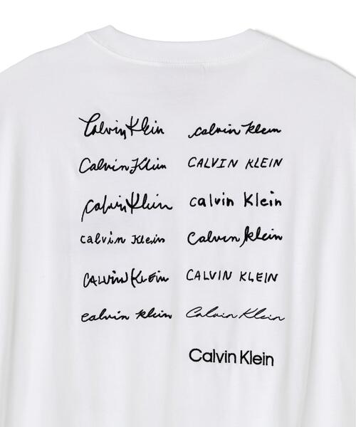 Calvin Klein(カルバン・クライン)の「Calvin Klein (カルバンクライン)エンブロイダリーロゴフォント グラフィックTシャツ(Tシャツ/カットソー・メンズ・ホワイト・L)」の6枚目の写真