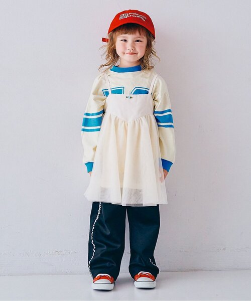 p.premier(ピードットプルミエ)の「選べる2タイプサイドライントラックパンツ(その他パンツ・キッズ・グリーン/ブラック/ブラウン/レッド/ピンク・100/80/140/130/120/110/90)」の6枚目の写真
