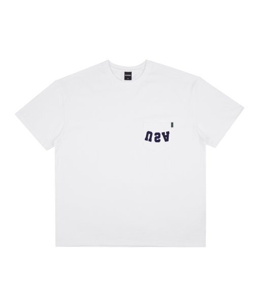 CREAM SODA LAB(クリームソーダラボ)の「リバースUSAオーバーサイズヘビーウェイトポケット半袖Tシャツホワイト(Tシャツ/カットソー・メンズ・その他・LARGE/X-LARGE/MEDIUM)」の8枚目の写真