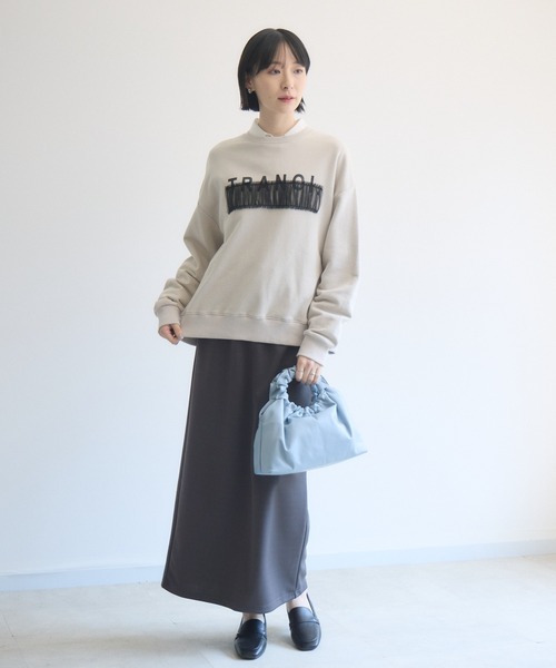 Paradise Picnic(パラダイスピクニック)の「TRANOI. チュールバートップス(Tシャツ/カットソー・レディース・ベージュ・FREE)」の3枚目の写真