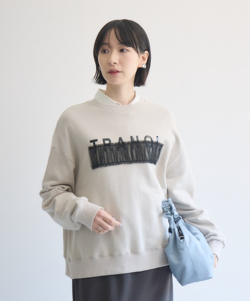 Paradise Picnic(パラダイスピクニック)の「TRANOI. チュールバートップス(Tシャツ/カットソー・レディース・ベージュ・FREE)」の7枚目の写真