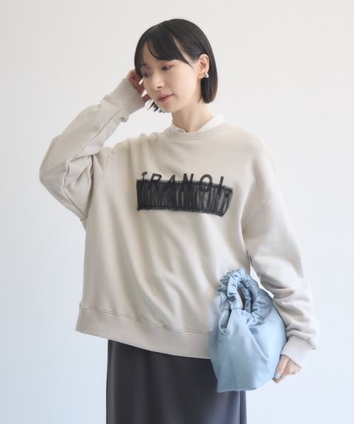 Paradise Picnic(パラダイスピクニック)の「TRANOI. チュールバートップス(Tシャツ/カットソー・レディース・ベージュ・FREE)」の8枚目の写真