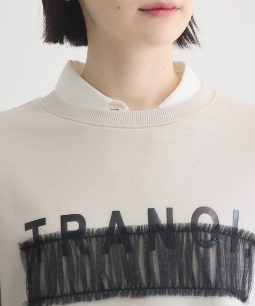 Paradise Picnic(パラダイスピクニック)の「TRANOI. チュールバートップス(Tシャツ/カットソー・レディース・ベージュ・FREE)」の11枚目の写真