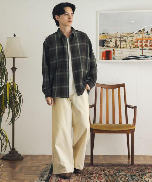 SENSE OF PLACE by URBAN RESEARCH(センスオブプレイスバイアーバンリサーチ)の「オンブレーチェックレギュラーカラーシャツ(シャツ/ブラウス・メンズ・ブルー/ブラウン/グレー・X-LARGE/MEDIUM/LARGE)」の18枚目の写真