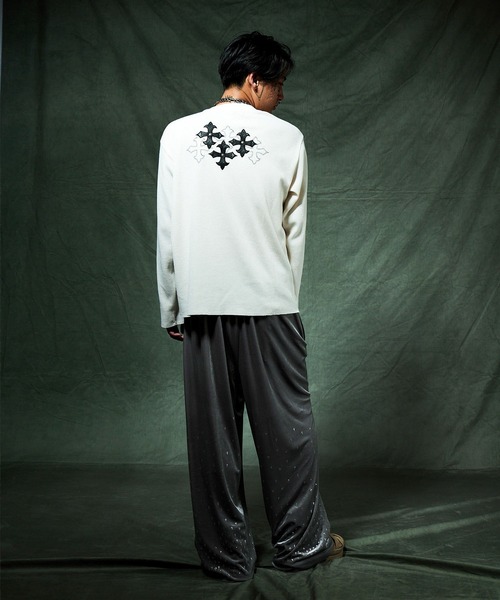 SUPPLIER（サプライヤー）の「ロンT｜Multiple Cross Thermal Long Sleeve Tee｜SUPPLIER（Tシャツ/カットソー・メンズ・ブラック/オフホワイト・MEDIUM/LARGE/X-LARGE/SMALL）」の16枚目の写真