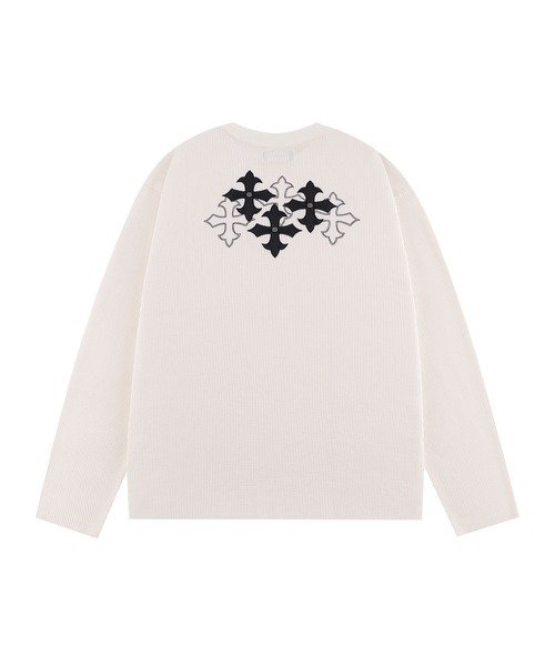 SUPPLIER（サプライヤー）の「ロンT｜Multiple Cross Thermal Long Sleeve Tee｜SUPPLIER（Tシャツ/カットソー・メンズ・ブラック/オフホワイト・MEDIUM/LARGE/X-LARGE/SMALL）」の18枚目の写真