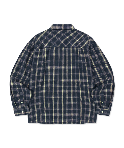 BROWNBREATH(ブラウンブレス)の「タグブラッシュチェックシャツ(シャツ/ブラウス・レディース・ネイビー/ブラウン・MEDIUM/SMALL/LARGE/X-LARGE)」の5枚目の写真