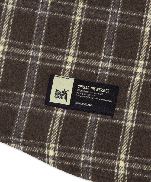 BROWNBREATH(ブラウンブレス)の「タグブラッシュチェックシャツ(シャツ/ブラウス・レディース・ネイビー/ブラウン・MEDIUM/SMALL/LARGE/X-LARGE)」の11枚目の写真