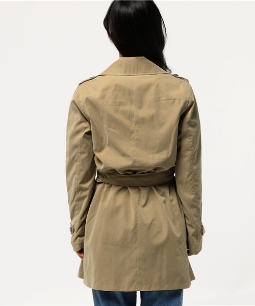 VENCEEXCHANGE(ヴァンスエクスチェンジ)の「Eピーチ トレンチコート(トレンチコート・レディース・オフホワイト/ダークグリーン/ベージュ・LARGE/MEDIUM)」の6枚目の写真