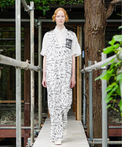 mintdesigns(ミントデザインズ)の「Tulle Ribbon Jumpsuit(サロペット/オーバーオール・レディース・ブラック/ホワイト・ONESIZE)」の2枚目の写真
