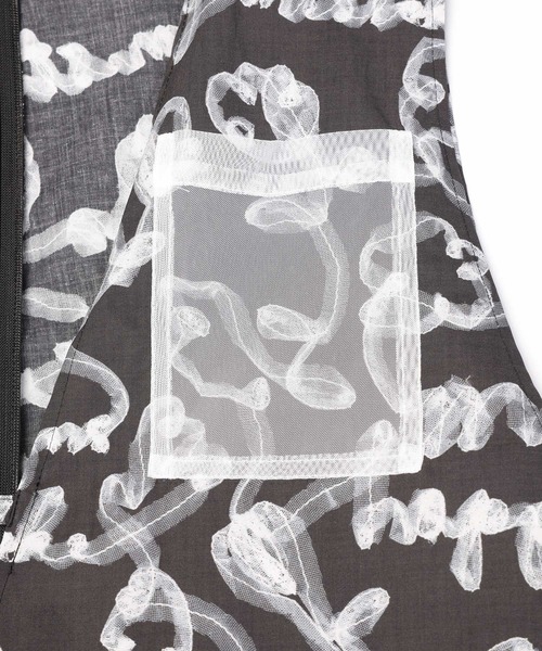 mintdesigns(ミントデザインズ)の「Tulle Ribbon Jumpsuit(サロペット/オーバーオール・レディース・ブラック/ホワイト・ONESIZE)」の15枚目の写真