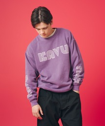 KAVU/カブー Sleeve Print Sweat (Pigment)/スリーブプリント スウェット(ピグメント)