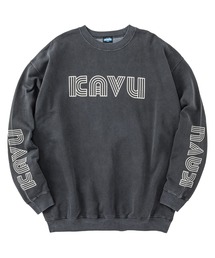 KAVU/カブー Sleeve Print Sweat (Pigment)/スリーブプリント スウェット(ピグメント)