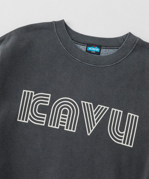 KAVU(カブー)の「KAVU/カブー Sleeve Print Sweat (Pigment)/スリーブプリント スウェット(ピグメント)(スウェット・メンズ・パープル/レッド/ブラック・MEDIUM/SMALL/LARGE)」の5枚目の写真