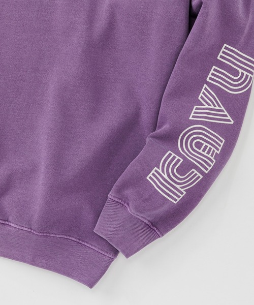 KAVU(カブー)の「KAVU/カブー Sleeve Print Sweat (Pigment)/スリーブプリント スウェット(ピグメント)(スウェット・メンズ・パープル/レッド/ブラック・MEDIUM/SMALL/LARGE)」の10枚目の写真