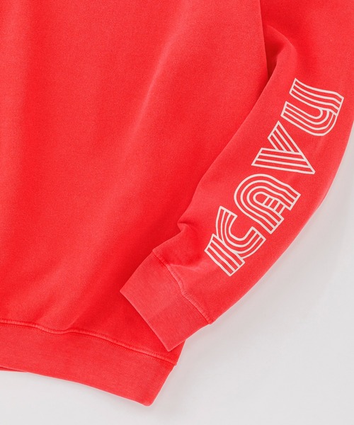 KAVU(カブー)の「KAVU/カブー Sleeve Print Sweat (Pigment)/スリーブプリント スウェット(ピグメント)(スウェット・メンズ・パープル/レッド/ブラック・MEDIUM/SMALL/LARGE)」の14枚目の写真