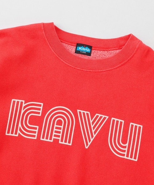 KAVU(カブー)の「KAVU/カブー Sleeve Print Sweat (Pigment)/スリーブプリント スウェット(ピグメント)(スウェット・メンズ・パープル/レッド/ブラック・MEDIUM/SMALL/LARGE)」の13枚目の写真