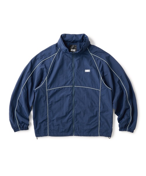 FTC(エフティーシー)の「SUPPLEX PIPING TRACK JACKET(ナイロンジャケット・メンズ・ブラック/ネイビー・MEDIUM/LARGE/X-LARGE)」の2枚目の写真