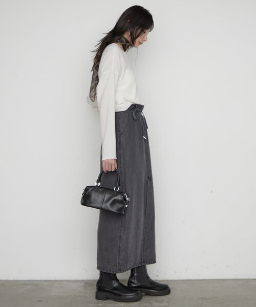 LOUNGEDRESS(ラウンジドレス)の「《万能トップス》【JAPAN MADE】ストレッチジョーゼットプルオーバー 秋服(シャツ/ブラウス・レディース・グレー/オフホワイト/ブラック・FREE)」の11枚目の写真