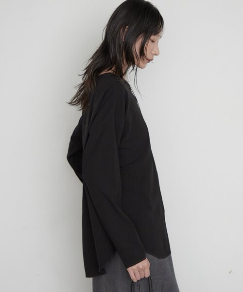 LOUNGEDRESS(ラウンジドレス)の「《万能トップス》【JAPAN MADE】ストレッチジョーゼットプルオーバー 秋服(シャツ/ブラウス・レディース・グレー/オフホワイト/ブラック・FREE)」の6枚目の写真
