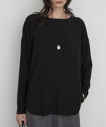 《万能トップス》【JAPAN MADE】ストレッチジョーゼットプルオーバー 秋服