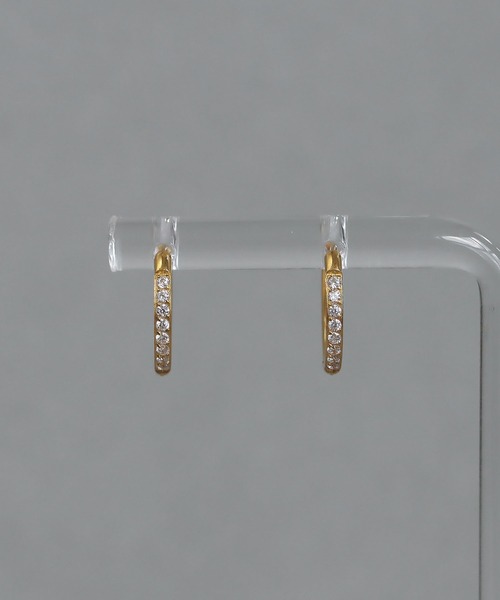abaskdesign（アバスクデザイン）の「金属アレルギー対応　選べるサイズキュービックフープピアス（ピアス（両耳用）・レディース・ゴールド系その他2/シルバー系その他2/ゴールド/シルバー/ゴールド系その他/シルバー系その他・LARGE/SMALL/MEDIUM）」の17枚目の写真