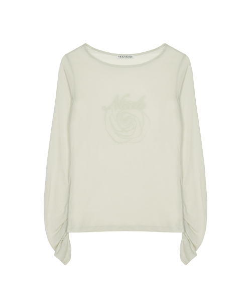 NICK&NICOLE（ニックアンドニコール）の「NICOLE ROSE シャーリングトップ カーキ（Tシャツ/カットソー・レディース・カーキ・FREE）」の4枚目の写真