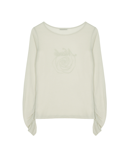 NICK&NICOLE（ニックアンドニコール）の「NICOLE ROSE シャーリングトップ カーキ（Tシャツ/カットソー・レディース・カーキ・FREE）」の5枚目の写真