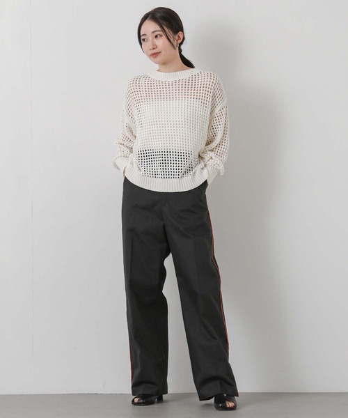 Gready Brilliant(グレディブリリアン)の「チノサイドライントラウザー(その他パンツ・レディース・ネイビー/ベージュ・2)」の15枚目の写真