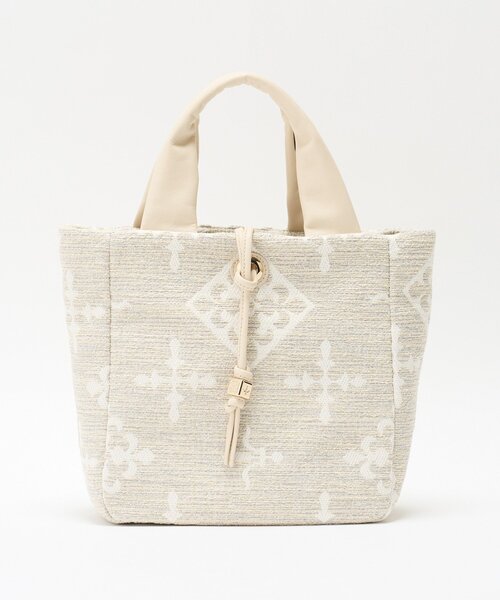 russet(ラシット)の「【Souffle TOTE】モノグラムツイード2WAYトートバッグ(トートバッグ・レディース・アイボリー/ネイビー・FREE)」の18枚目の写真