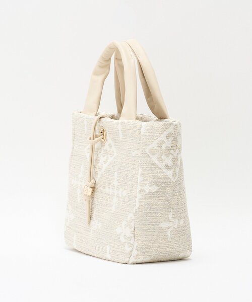 russet(ラシット)の「【Souffle TOTE】モノグラムツイード2WAYトートバッグ(トートバッグ・レディース・アイボリー/ネイビー・FREE)」の19枚目の写真