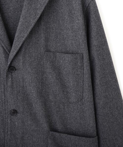 YLEVE(イレーヴ)の「YLEVE / SUPER120's WOOL FLANNEL JACKET(テーラードジャケット・メンズ・グレー/ネイビー・3/4)」の7枚目の写真