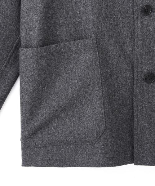 YLEVE(イレーヴ)の「YLEVE / SUPER120's WOOL FLANNEL JACKET(テーラードジャケット・メンズ・グレー/ネイビー・3/4)」の9枚目の写真