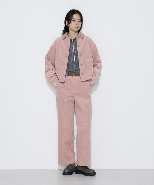 COMME CA Wardrobe(コムサワードローブ)の「【セットアップ対応】コットンコーデュロイ ブルゾン(ブルゾン・レディース・ベージュ/ピンク・FREE)」の3枚目の写真