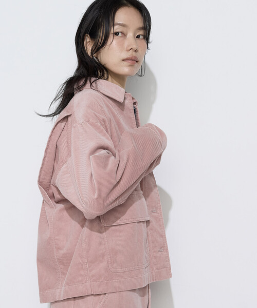 COMME CA Wardrobe(コムサワードローブ)の「【セットアップ対応】コットンコーデュロイ ブルゾン(ブルゾン・レディース・ベージュ/ピンク・FREE)」の7枚目の写真