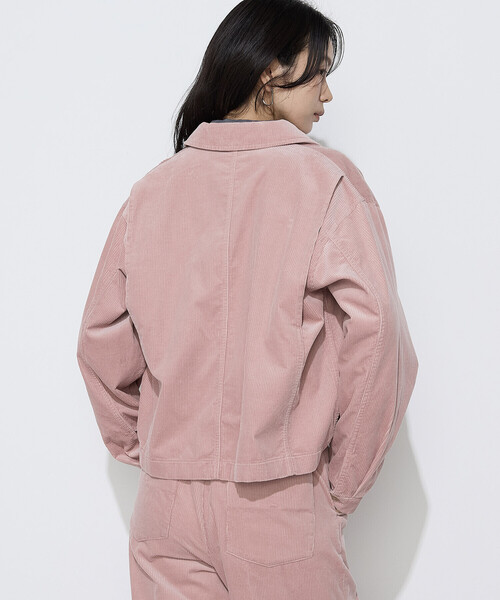 COMME CA Wardrobe(コムサワードローブ)の「【セットアップ対応】コットンコーデュロイ ブルゾン(ブルゾン・レディース・ベージュ/ピンク・FREE)」の8枚目の写真