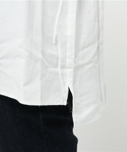 LBC(エルビーシー)の「リネンレーヨンクルーネックチュニック (シャツ/ブラウス・レディース・ブラウン/ダークブルー/オフホワイト・LARGE/MEDIUM)」の9枚目の写真