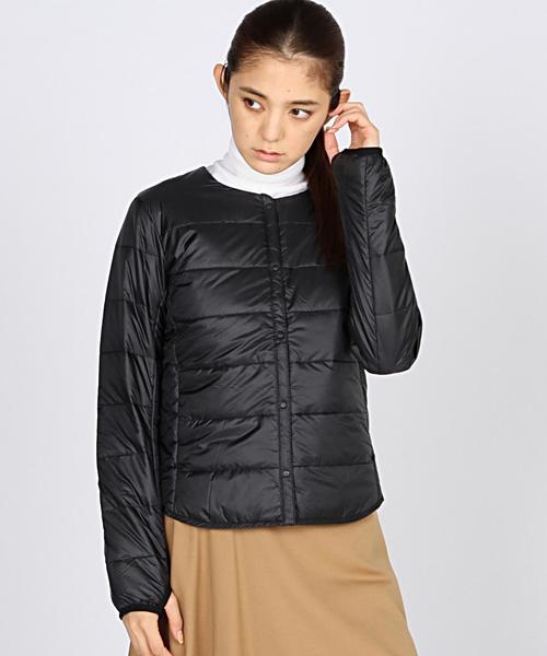 DESCENTE ALLTERRAIN(デサント オルテライン)の「DESCENTE ALLTERRAIN(デサント オルテライン) H.C.S DOWN L/S SHIRT(ダウンジャケット/コート・レディース・ブラック・MEDIUM/SMALL)」の1枚目の写真