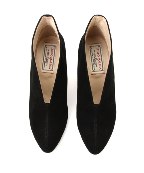 LUSSO MALENA(ルッソマレーナ)の「Vカットブーティー(ブーティ・レディース・ダークグレー/グレイッシュベージュ/ブラック・36/38/37/35)」の7枚目の写真