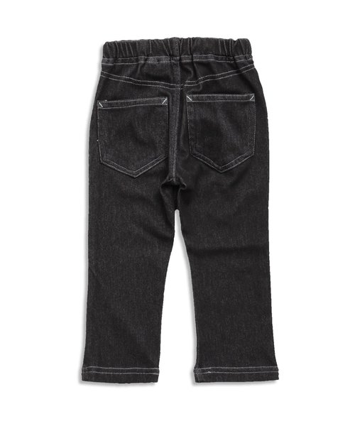 apres les cours(アプレレクール)の「デニムニットレギンス 9分丈(デニムパンツ・キッズ・サックスブルー/ブルー/チャコール・80/90/130/110/120/100)」の6枚目の写真