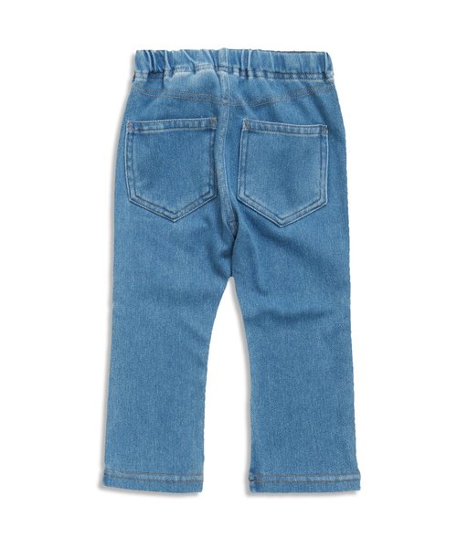 apres les cours(アプレレクール)の「デニムニットレギンス 9分丈(デニムパンツ・キッズ・サックスブルー/ブルー/チャコール・80/90/130/110/120/100)」の7枚目の写真
