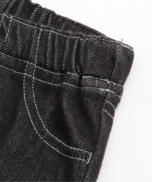 apres les cours(アプレレクール)の「デニムニットレギンス 9分丈(デニムパンツ・キッズ・サックスブルー/ブルー/チャコール・80/90/130/110/120/100)」の9枚目の写真